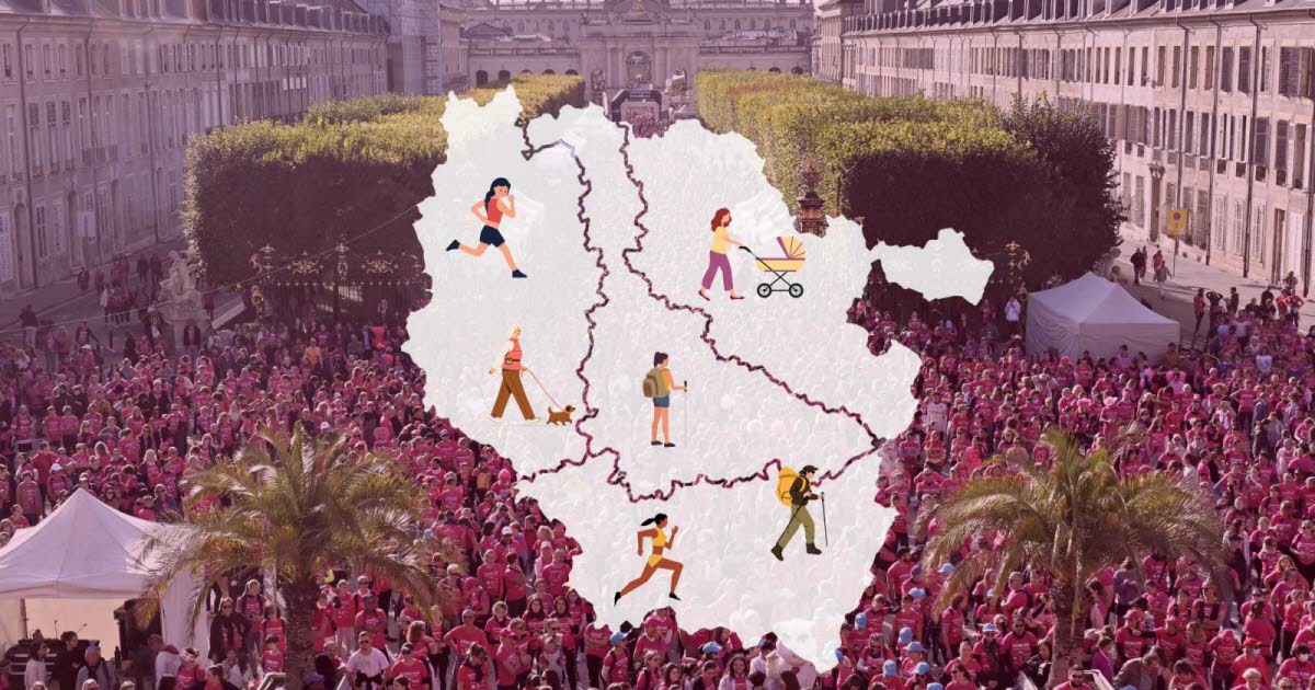 voici où et quand participer à une marche ou une course contre le cancer du sein