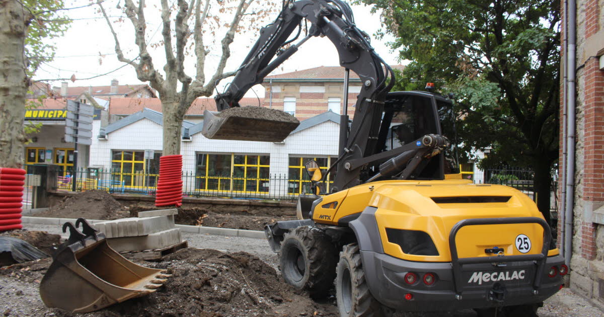 l'école du Mas est encore en travaux