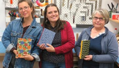 Nancy. Atelier de reliure pour créer un carnet de papeterie, organisé par l'Arbre à pages