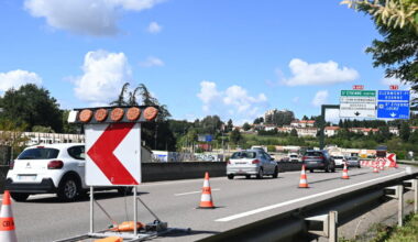 Loire. « Pas de bouchons excessifs » à l'entrée de Saint-Étienne après l’affaissement de la RN488