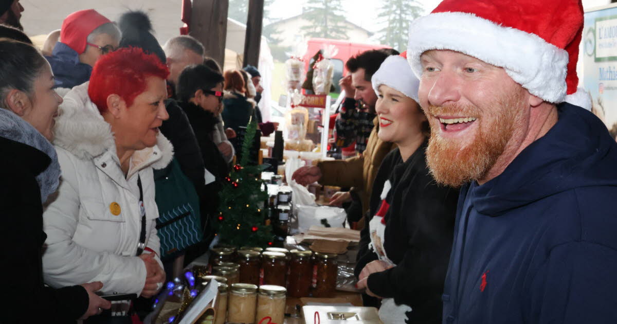 Jérôme et Lucile organisent leur marché en décembre à Jons