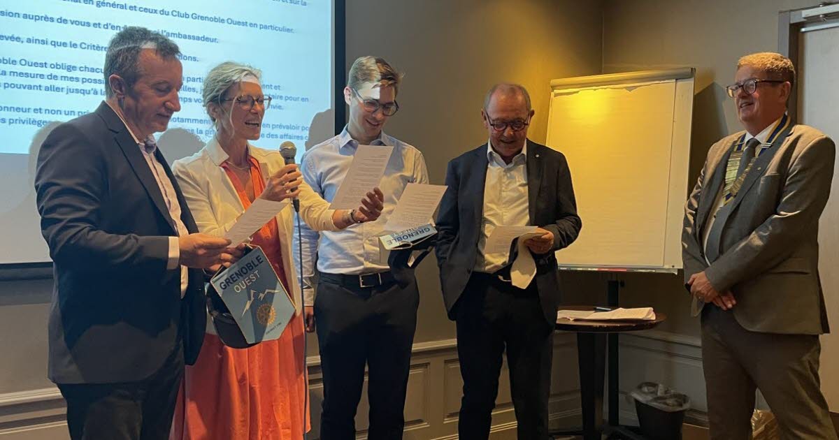 Grenoble. Intronisation de quatre nouveaux membres au Rotary Grenoble Ouest