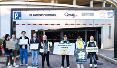 Photos. Grève du 18 septembre : devant le CHRU de Nancy-Brabois, ils manifestent pour des parkings gratuits