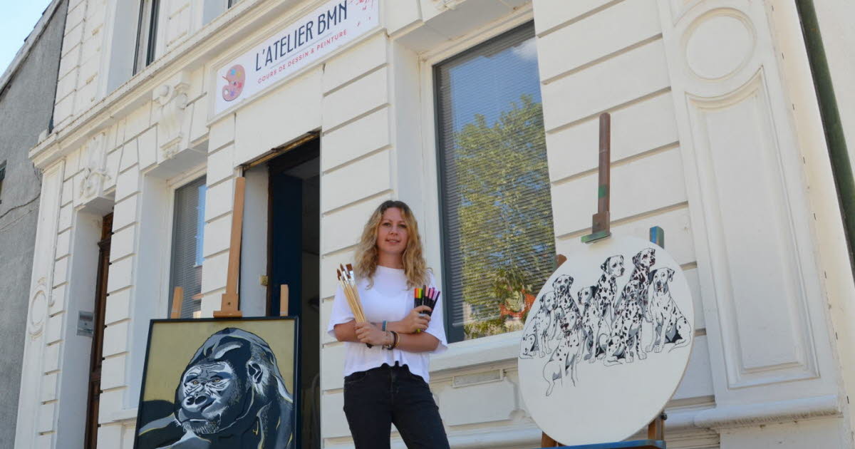 Saint-Just-Saint-Rambert. « Je propose des cours de dessin et de peinture comme j’aurais aimé en avoir petite »