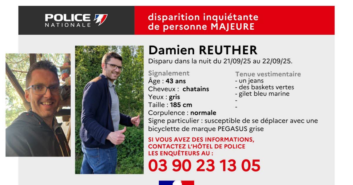 Hoenheim. Disparition inquiétante d'un homme de 43 ans