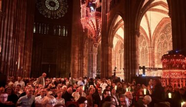 Strasbourg. Un millier de personnes ont fêté les 750 ans d’histoire de la nef de la cathédrale