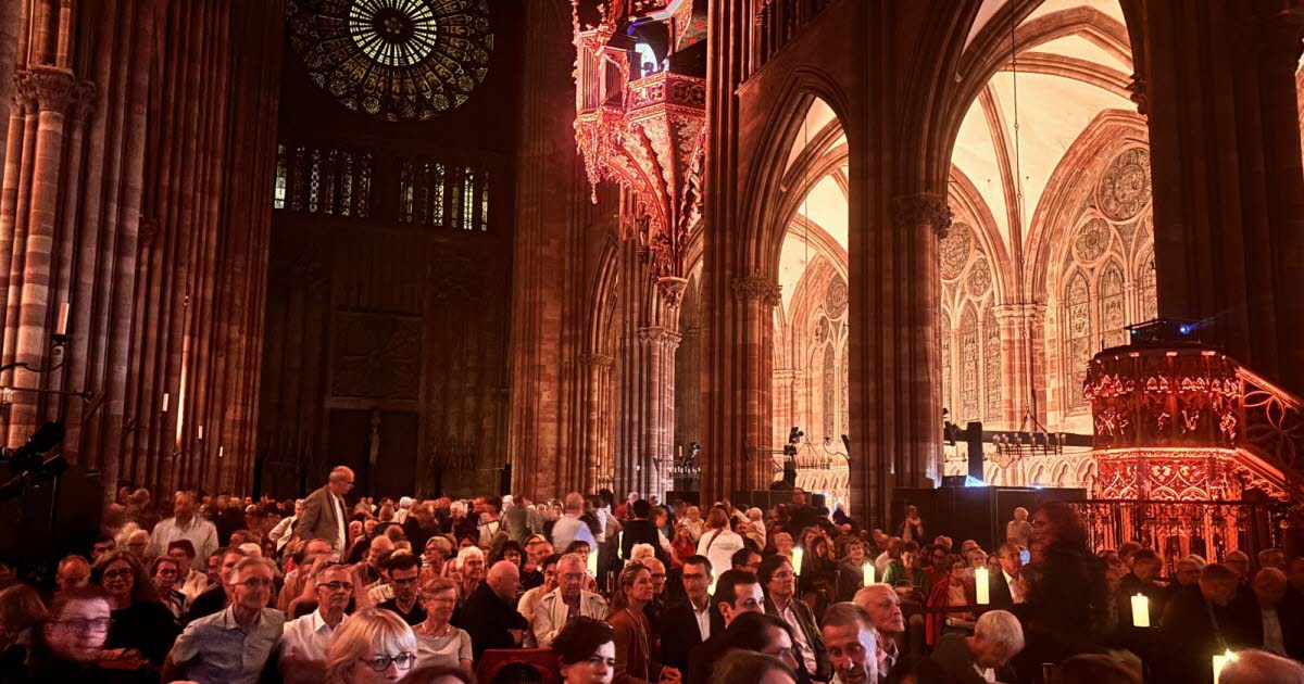 Strasbourg. Un millier de personnes ont fêté les 750 ans d’histoire de la nef de la cathédrale