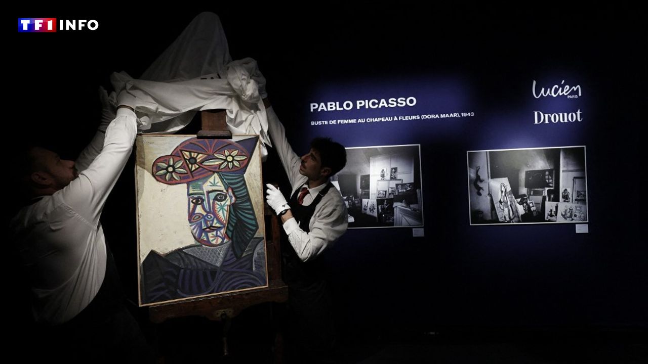 Un tableau inconnu de Pablo Picasso estimé à 8 millions d'euros dévoilé à Paris