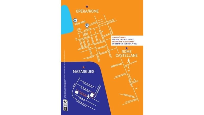 Une grande partie du centre-ville marseillais sera piétonnisée samedi 6 septembre pour offrir à la grande braderie "un cadre sécurisé".