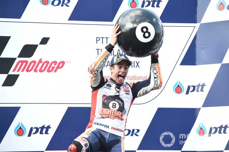 Podium : le vainqueur Marc Marquez, Repsol Honda Team