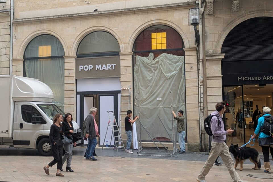 Un magasin Pop Mart s'installe rue Sainte-Catherine à Bordeaux. Il doit ouvrir le 10 septembre 2025. 