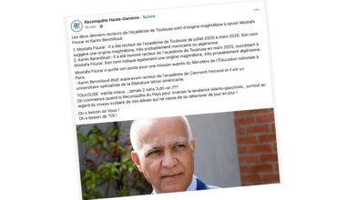 "Les derniers recteurs sont d'origine maghrébine […] Toulouse mérite mieux" : dérapage raciste chez Reconquête