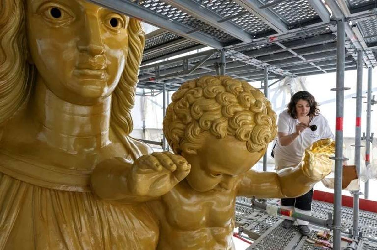 A Marseille, la Bonne Mère commence à retrouver son éclat d'or