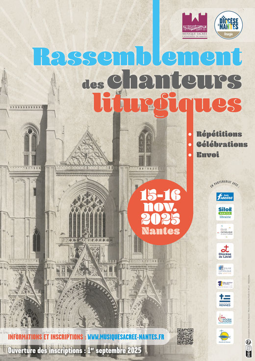 Grand rassemblement des chanteurs en liturgie, les 15 et 16 novembre, à Nantes