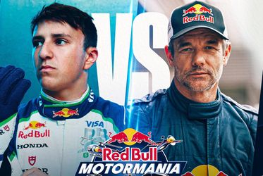 Isack Hadjar et Sébastien Loeb.