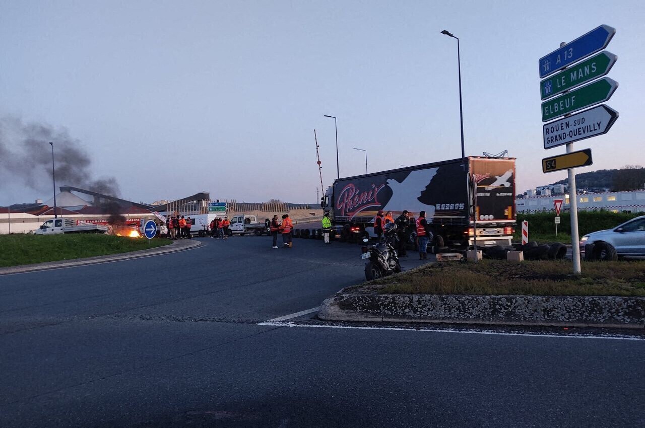 suivez la circulation et les manifs à Rouen et au Havre
