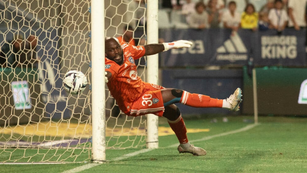 à la mi-temps, le Sporting est mené contre Montpellier à la Mosson