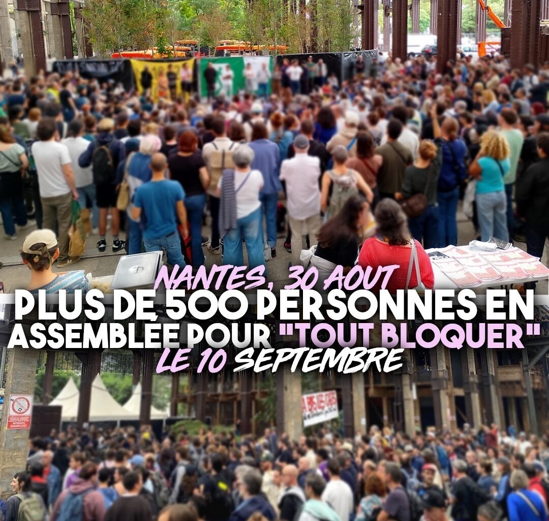 Plus de 500 personnes en assemblée populaire à la fin de l