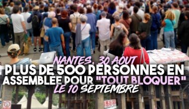 Plus de 500 personnes en assemblée populaire à la fin de l