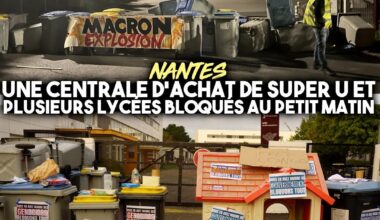 plusieurs lycées et une centrale de grande distribution bloqués