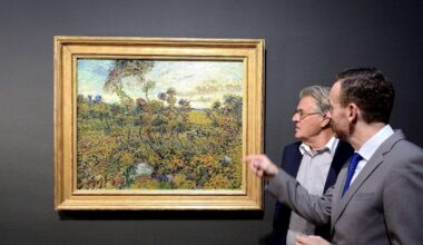 en 2013, l’authentification de « Coucher de soleil à Montmajour » de Van Gogh