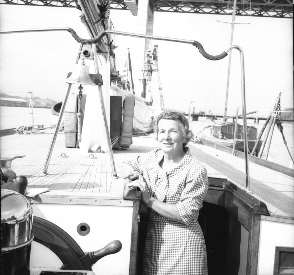 Electa Johnson lors de l’étape du « Yankee » à Bordeaux, le 26 septembre 1967.