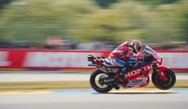 Nakagami au départ du GP du Japon avec Honda