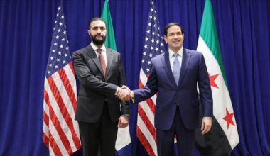 Le président syrien Al-Charaa rencontre le secrétaire d’État américain Rubio à New York