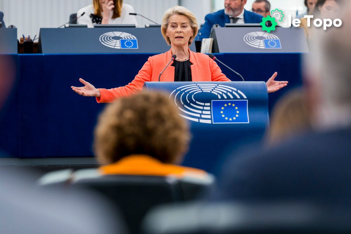 Ursula von der Leyen affrontera en octobre ses deuxième et troisième motions de censure au Parlement européen, après la première qui fut rejetée en juillet dernier - Crédits : Daina Le Lardic / Parlement européen