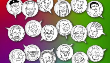 Pigr, Tony, Brac et Pitch Comment signent les caricatures des candidats proposées au coloriage.