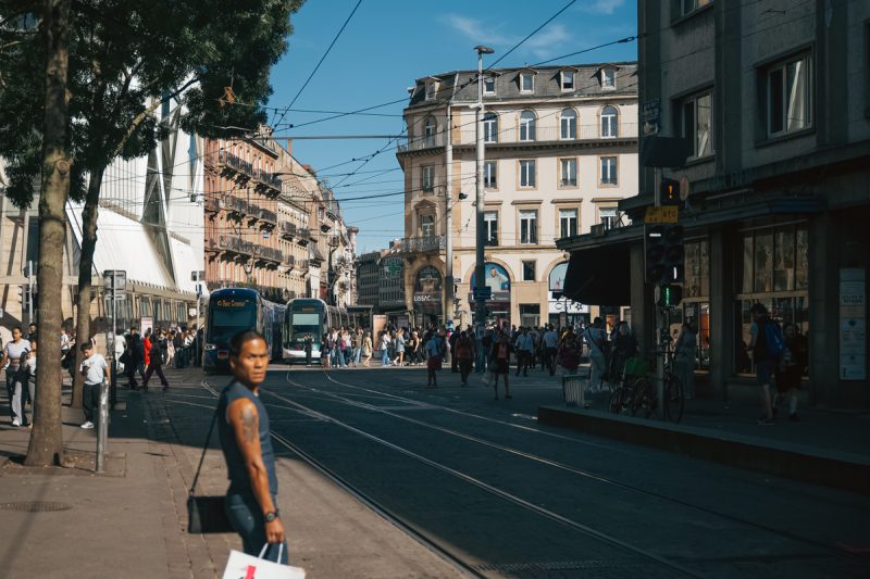Tram croisement Homme de Fer