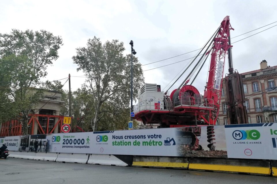 L'un des secteurs de Toulouse impactés par la future ligne C du métro, François-Verdier.