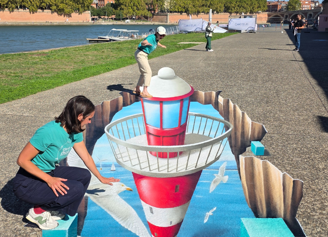 des fresques surprenantes en bord de Garonne