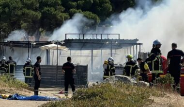 À L'Île-Rousse, une paillote prend feu provoquant l'explosion de deux bouteilles de gaz