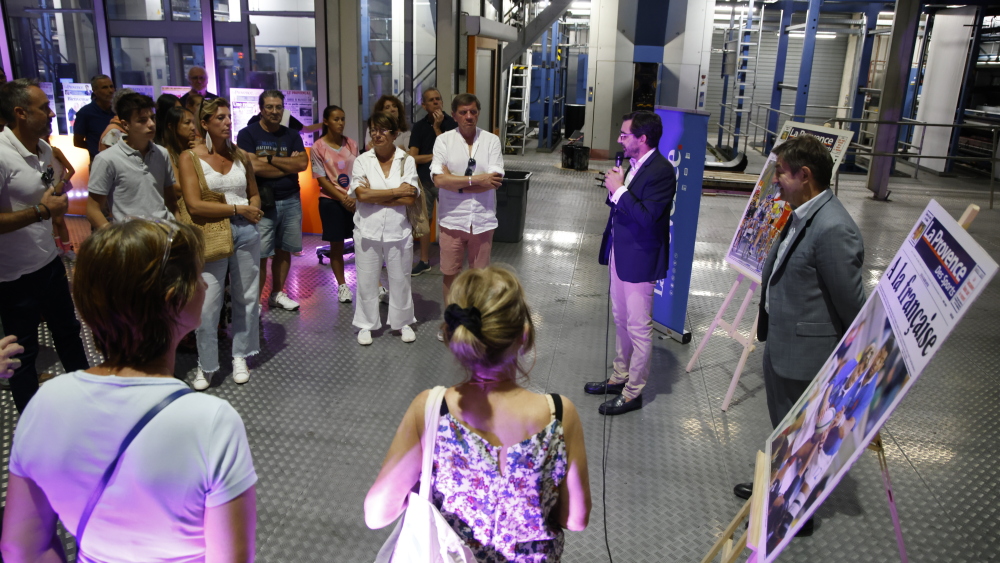 Les lecteurs de "La Provence" en visite au centre d'impression à Marseille