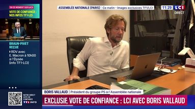 Vote de confiance : LCI avec Boris Vallaud