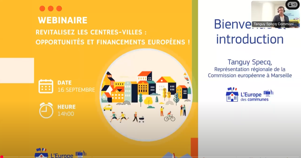 Replay – Webinaire « Revitalisez les centres-villes : opportunités et financements européens !  »