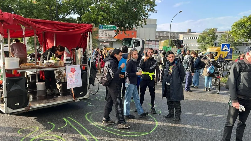 Ambiance bon enfant à Nantes du côté de la Janvraie, le 10 septembre 2025