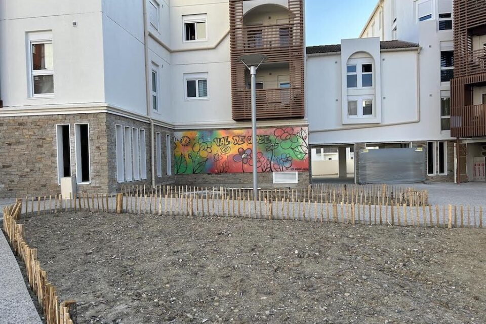 La fresque réalisée par les enfants du Val de Croze