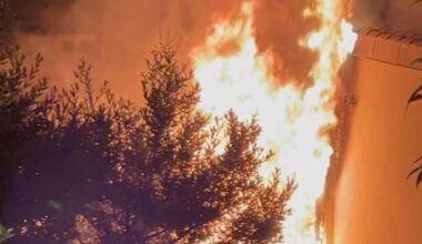 une maison ravagée par un incendie à Castelnau-le-Lez