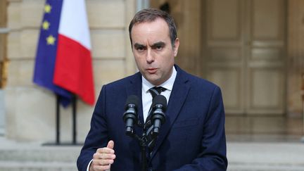 Le Premier ministre Sébastien Lecornu, le 3 octobre 2025 à Matignon. (ALAIN JOCARD / POOL / AFP)