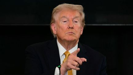 Donald Trump à Washington, le 23 octobre 2025. (JIM WATSON / AFP)