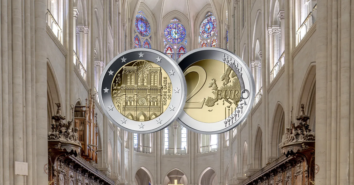 La cathédrale Notre-Dame de Paris débarque sur les nouvelles pièces de deux euros