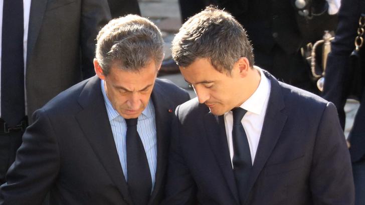 Darmanin visée par une plainte pour son soutien implicite à Sarkozy en prison (les deux photographiés ici en 2018)