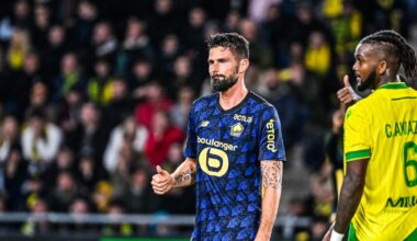 Lille s’impose logiquement à Nantes, Olivier Giroud décisif
