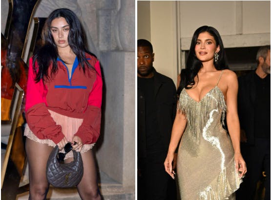 Charli XCX (à g.) et Kylie Jenner ont partagé la nouvelle sur les réseaux sociaux.