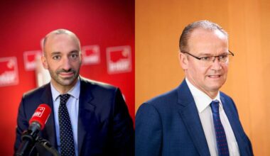 Gunther Krichbaum et Benjamin Haddad, ministres allemand et français en charge de l'Europe