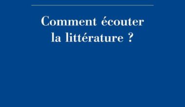 Thomas Pavel, Comment écouter la littérature ? (2006)