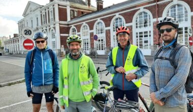 Les Écologistes de Louviers applaudissent le premier train Rouen-Evreux... via Serquigny