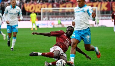 l’OM poursuit sur sa lancée en s’imposant à Metz, Lens vainqueur au courage à Auxerre
